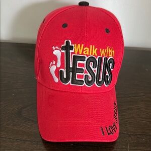 Walk With Jesus Christian Baseball Hat Cap